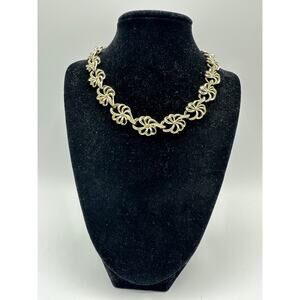 Vintage Star Signed Gold Tone 18” Necklace